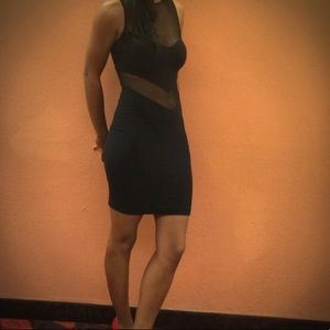 BeBe Cut Out Little Black Dress